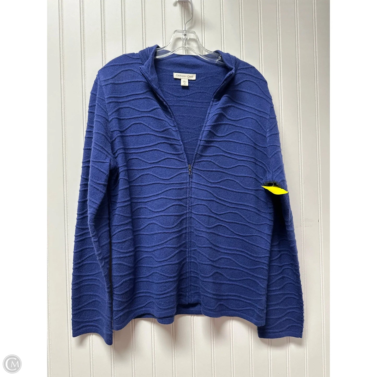 Sweater Cardigan By Coldwater Creek In Blue, Size: M