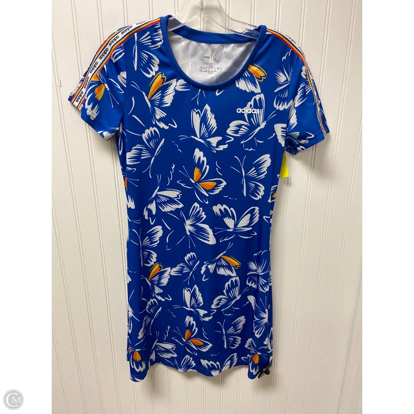 Athletic Dress By Adidas In Blue, Size: S