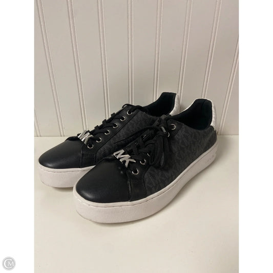 Shoes Designer By Michael Kors In Black & Silver, Size: 9