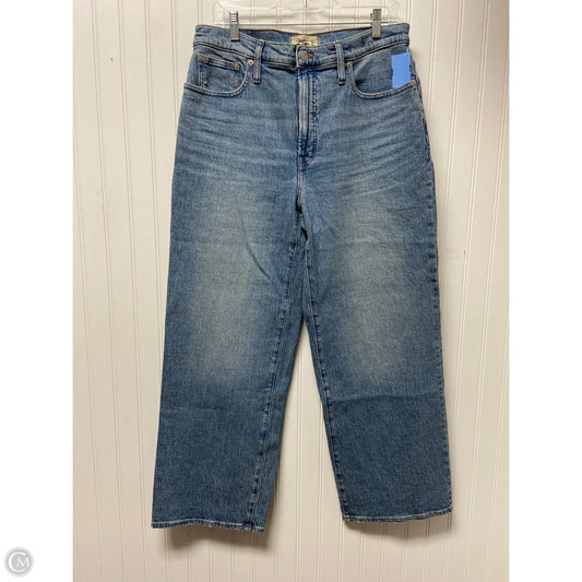 Jeans Wide Leg By Madewell In Blue Denim, Size: 12