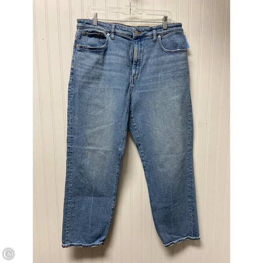 Jeans Straight By Madewell In Blue Denim, Size: 14