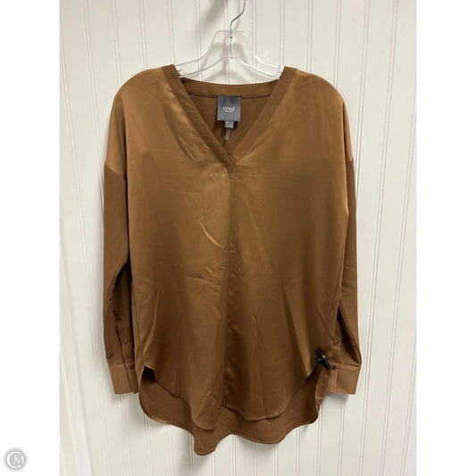Top Long Sleeve Basic By Lysse In Brown, Size: S