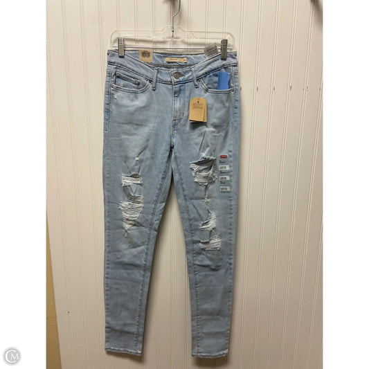 Jeans Skinny By Levis In Blue Denim, Size: 6