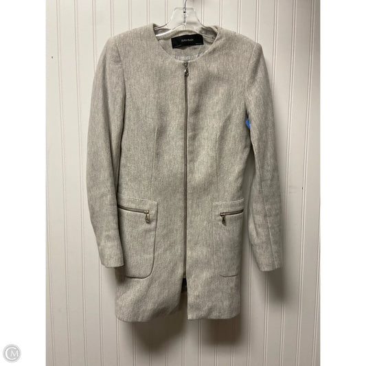 Coat Peacoat By Zara In Grey, Size: M