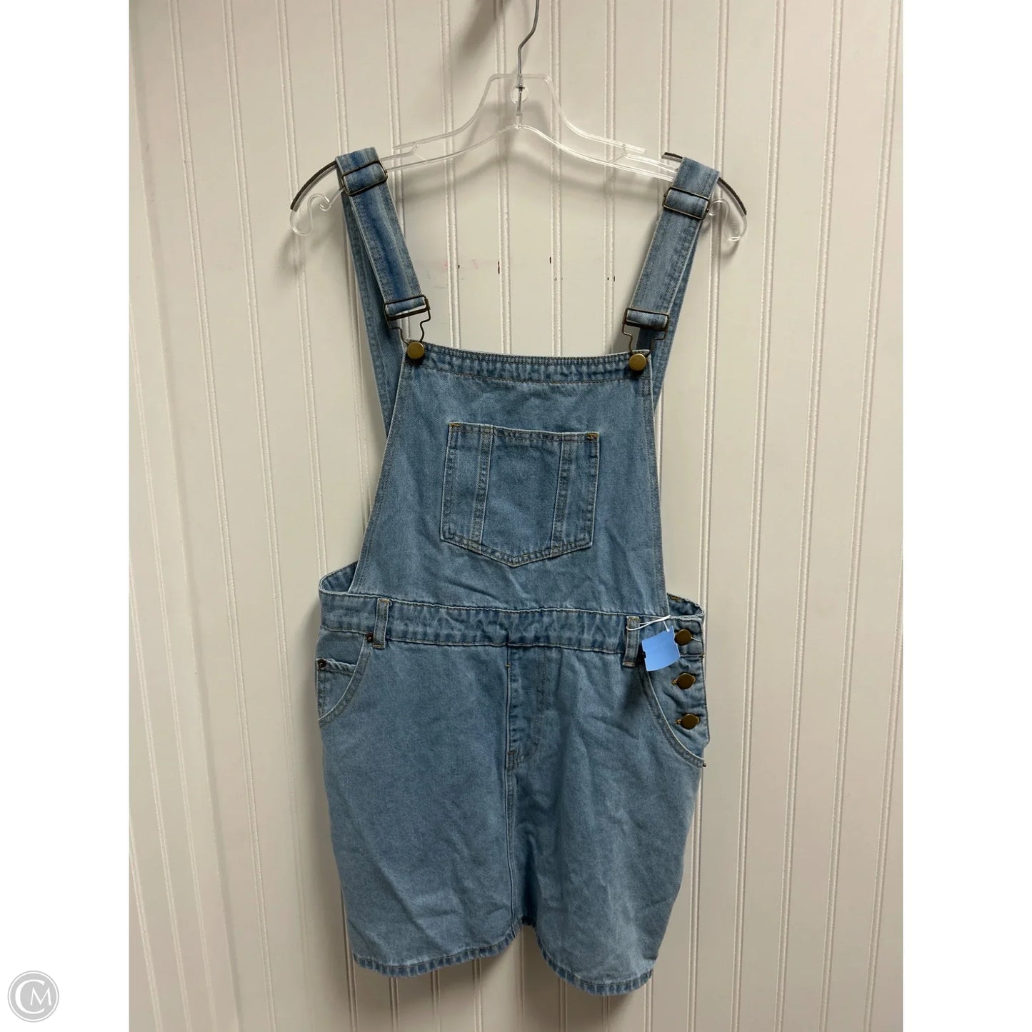 Overalls By Clothes Mentor In Blue Denim, Size: M