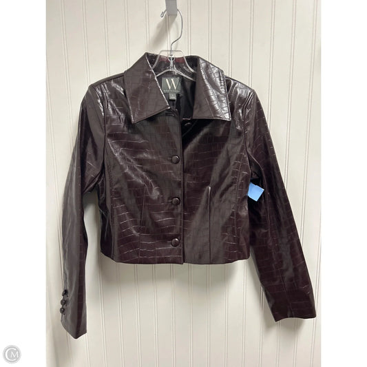 Jacket Moto By Worthington In Purple, Size: S