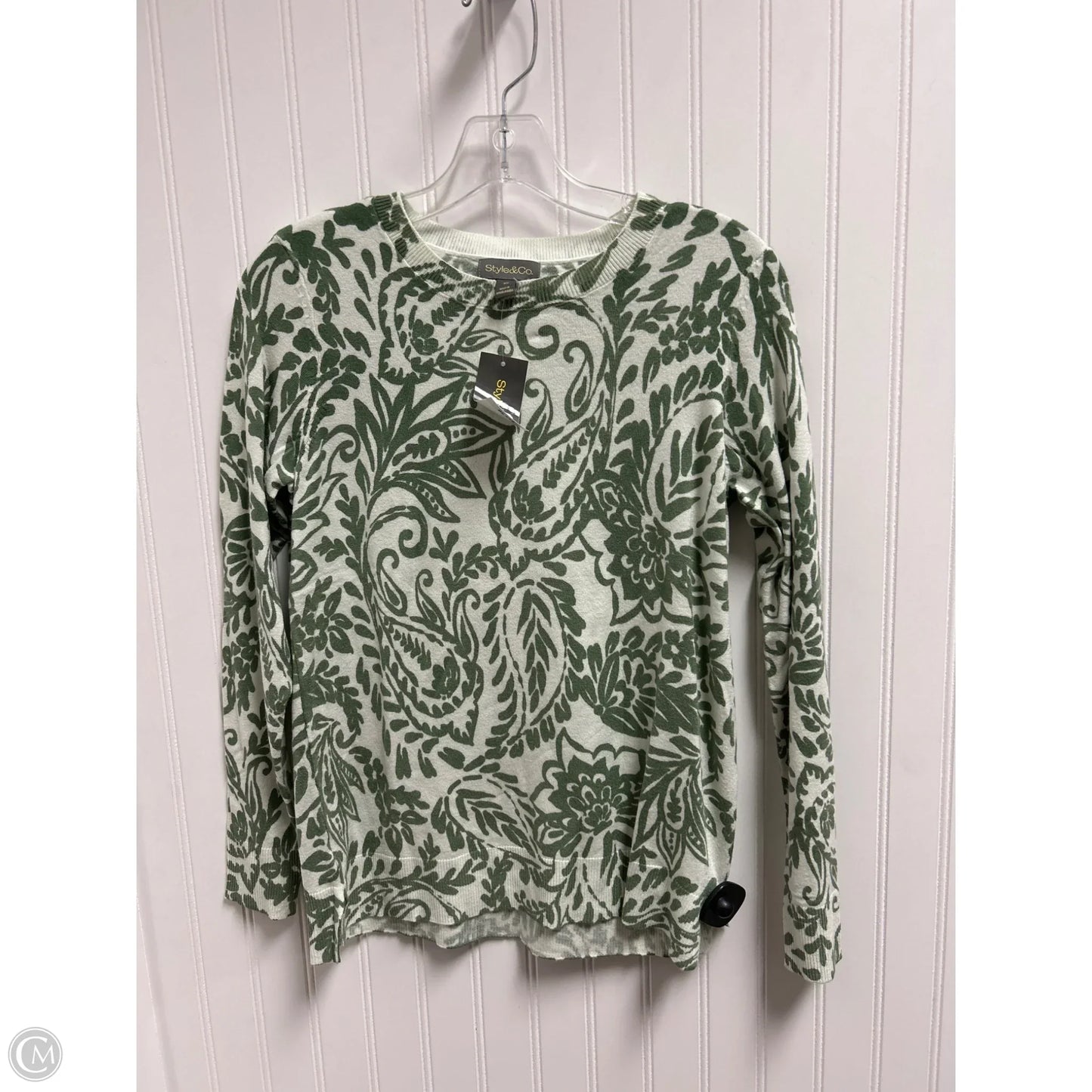 Sweater By Style And Company In Green, Size: Xs