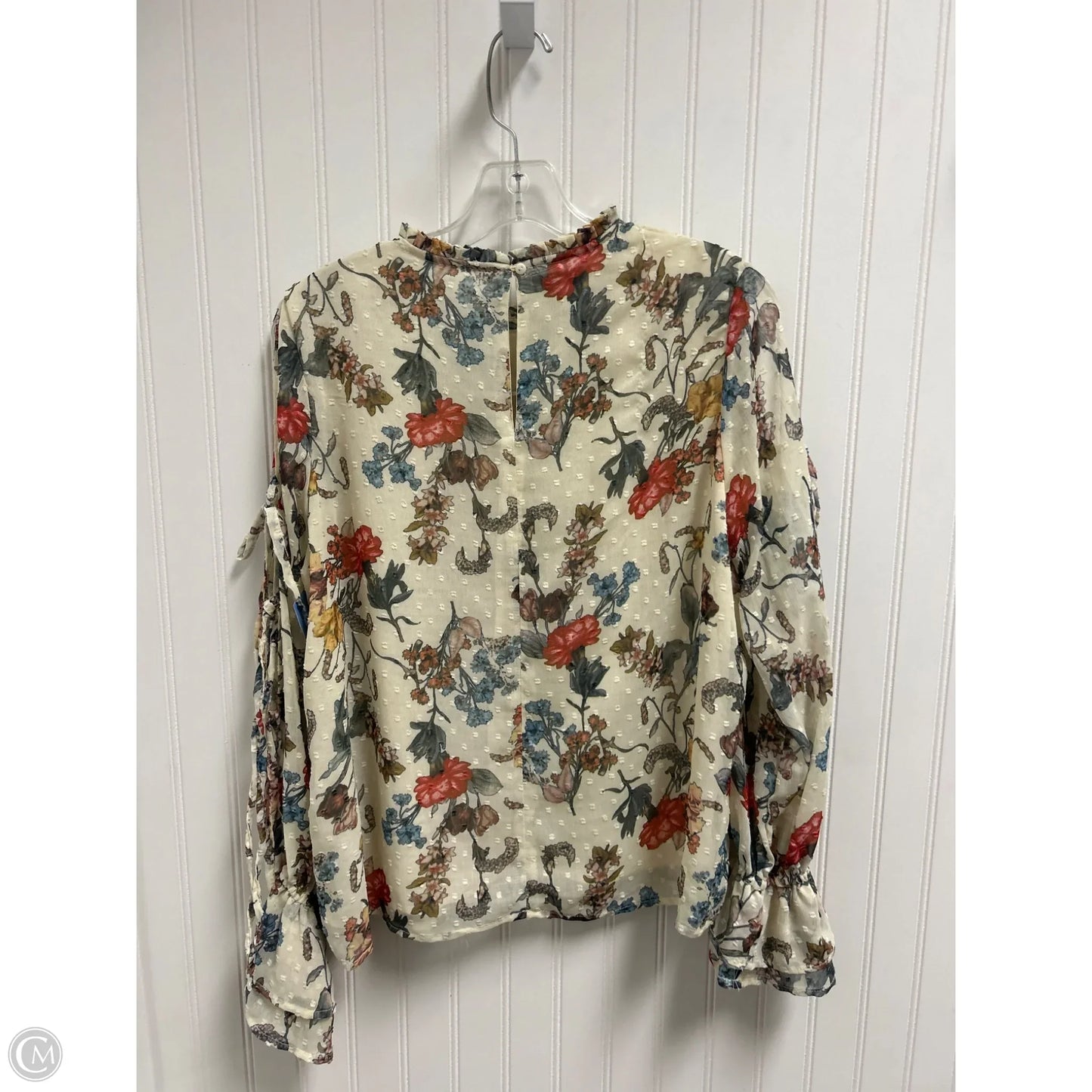Top Long Sleeve By Kensie In Floral Print, Size: M