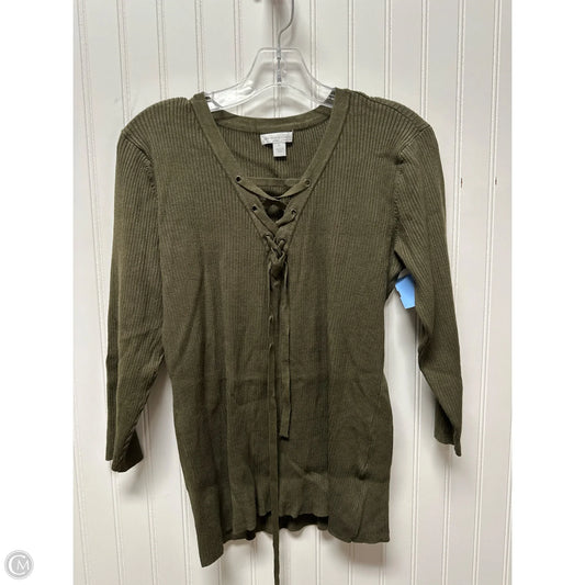 Sweater By New York And Co In Green, Size: Xl