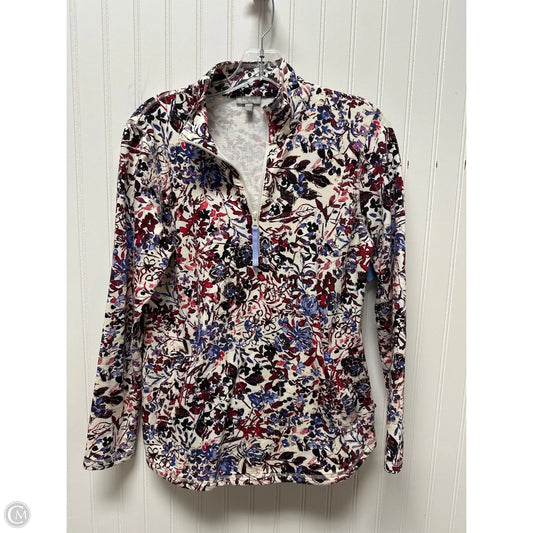 Athletic Top Long Sleeve Collar By Talbots In Cream, Size: S