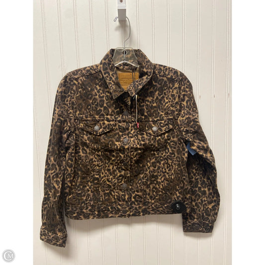 Jacket Denim By Levis In Animal Print, Size: S