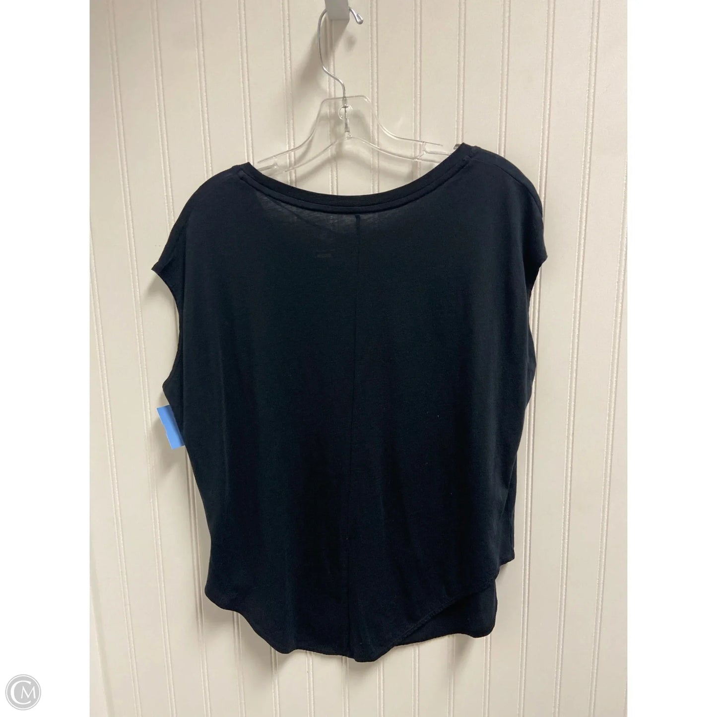 Athletic Top Short Sleeve By Nike In Black, Size: M