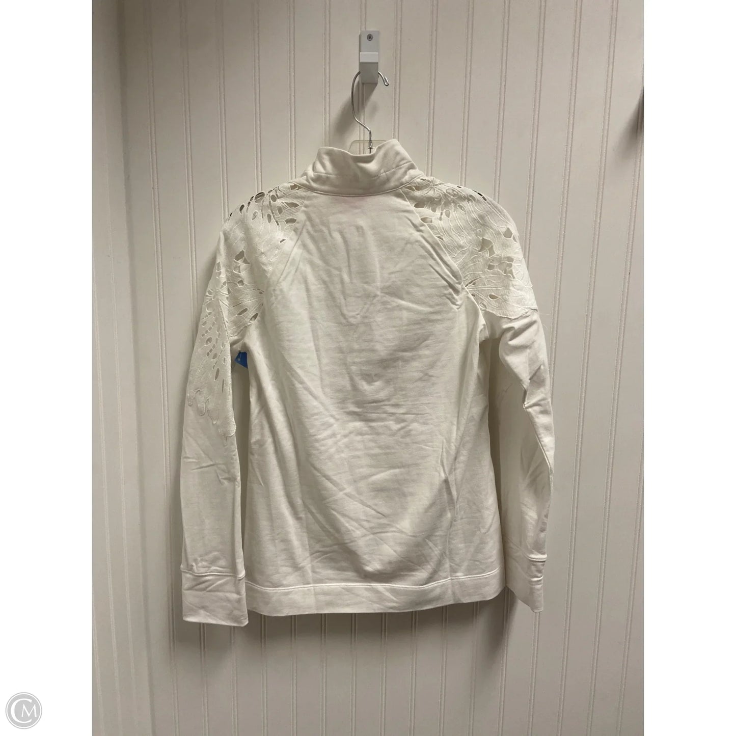 Top Long Sleeve Designer By Lilly Pulitzer In White, Size: S