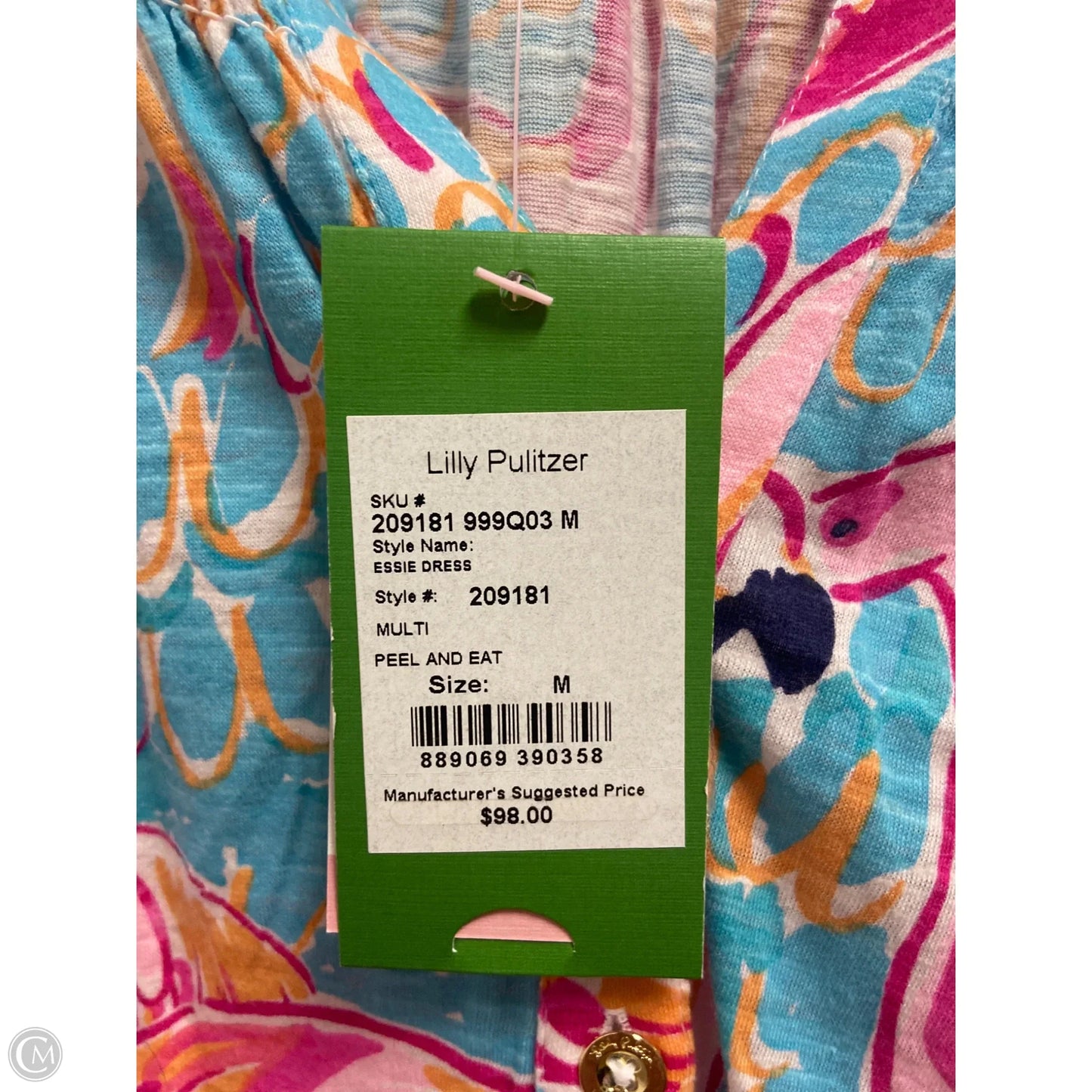 Dress Designer By Lilly Pulitzer In Blue & Pink, Size: M