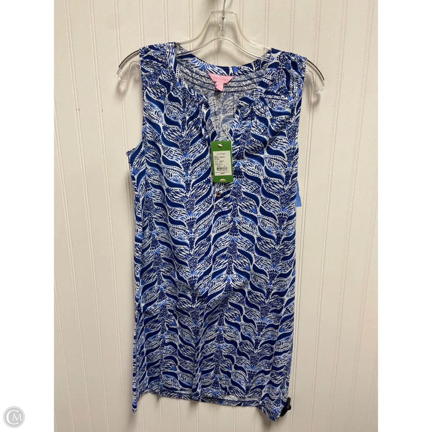 Dress Designer By Lilly Pulitzer In Blue & White, Size: S