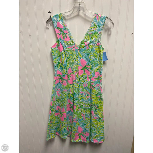 Dress Designer By Lilly Pulitzer In Green & Pink, Size: Xs