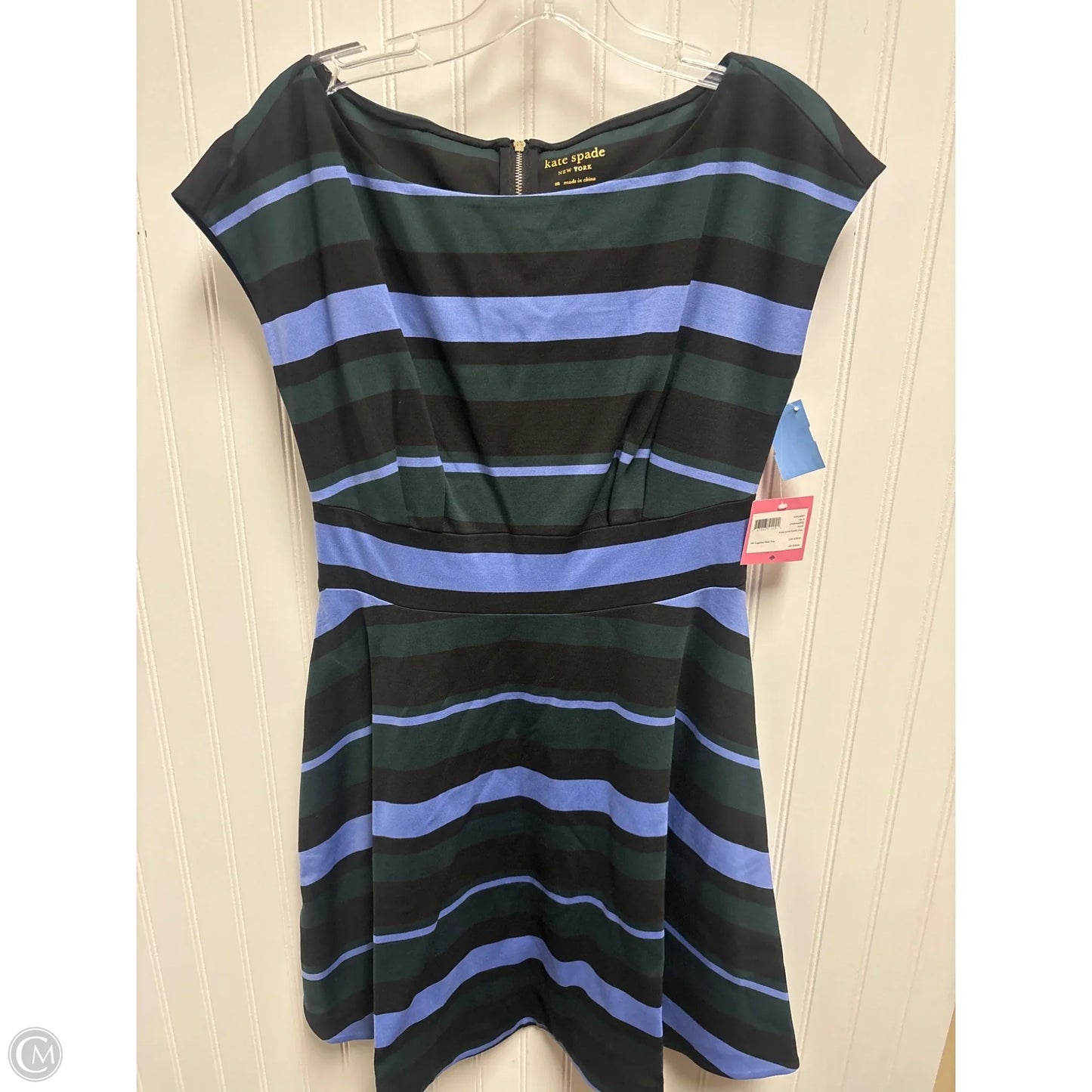 Dress Designer By Kate Spade In Blue & Green, Size: M