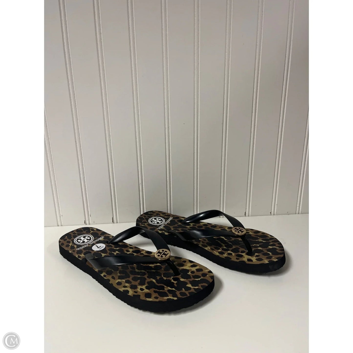 Sandals Designer By Tory Burch In Animal Print, Size: 7