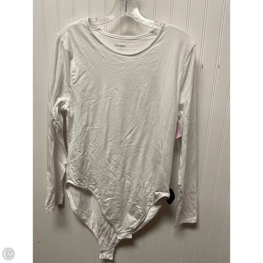 Bodysuit By Old Navy In White, Size: 1x