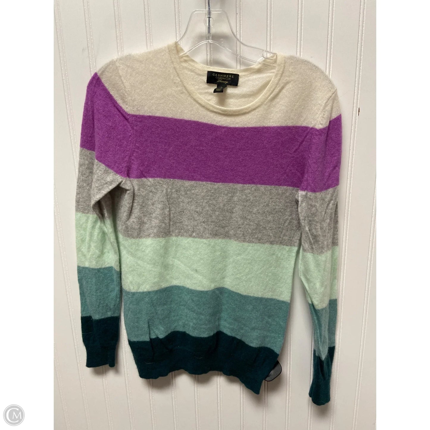 Sweater Cashmere By Charter Club In Striped Pattern, Size: S