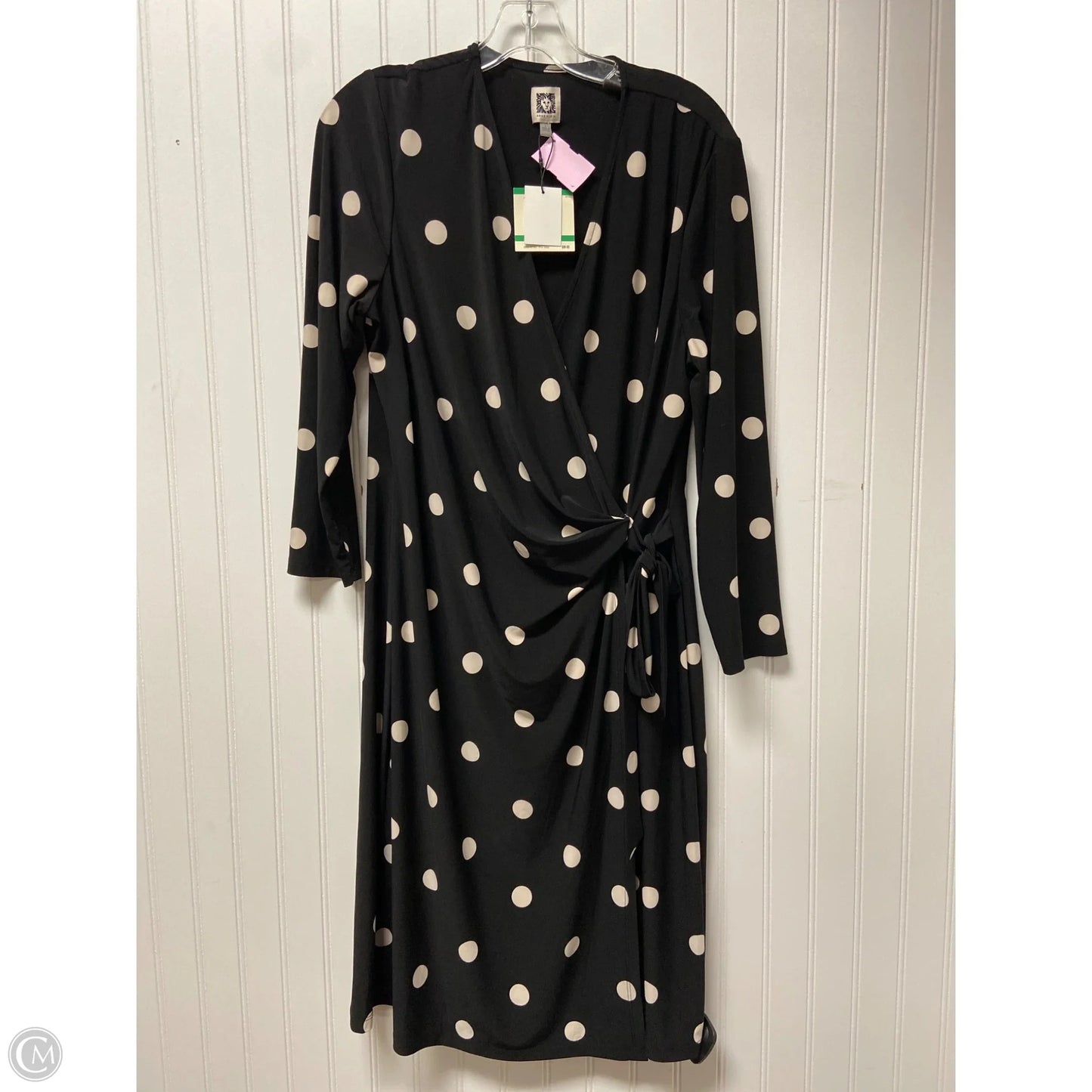 Dress Work By Anne Klein In Polkadot Pattern, Size: L