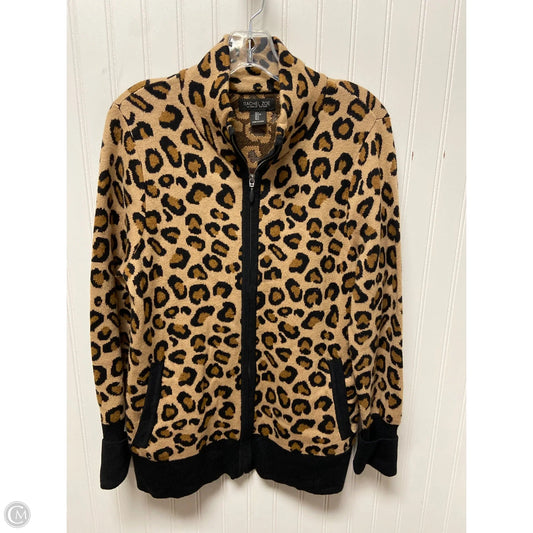 Sweater Cardigan By Rachel Zoe In Animal Print, Size: L