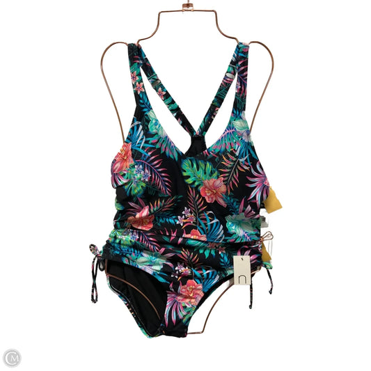 Swimsuit 2pc By Cmc In Tropical Print, Size: L