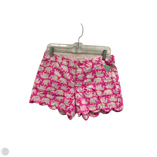 Shorts Designer By Lilly Pulitzer In Pink & White, Size: 2