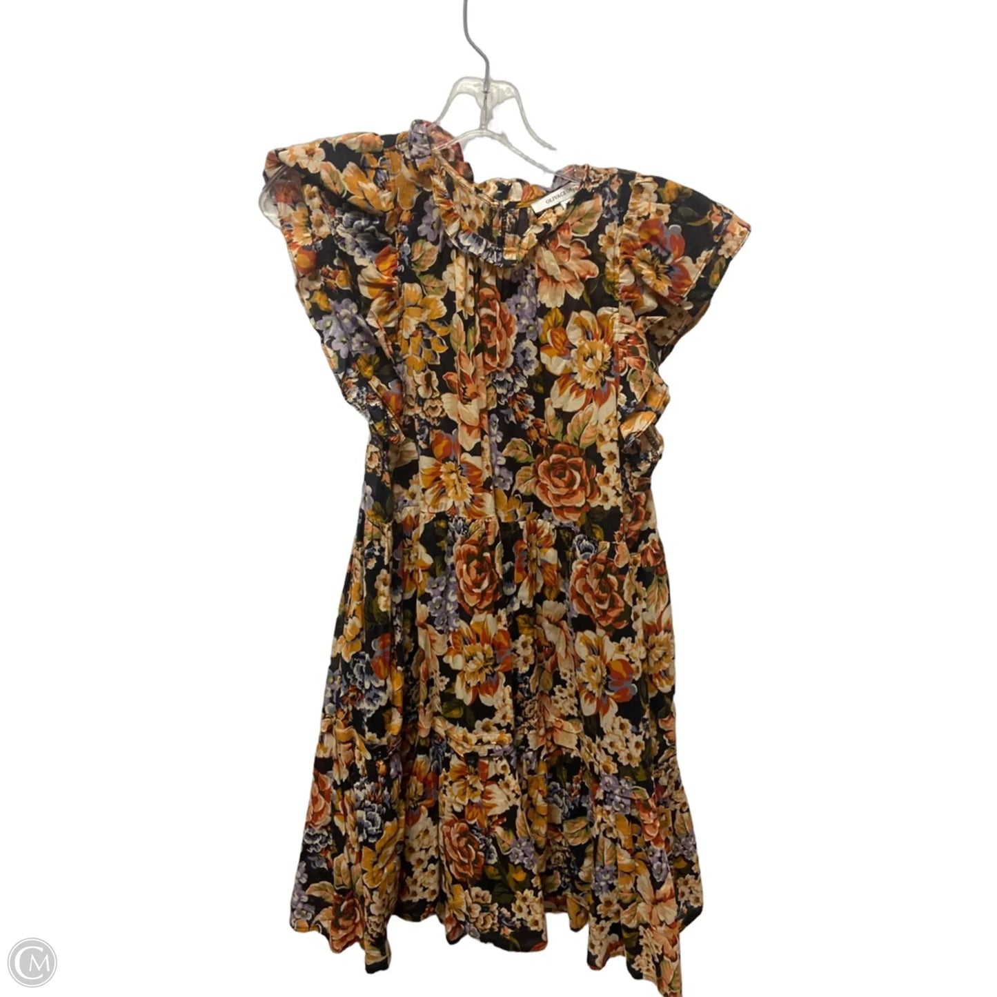 Dress Casual Short By Olivaceous In Floral Print, Size: M