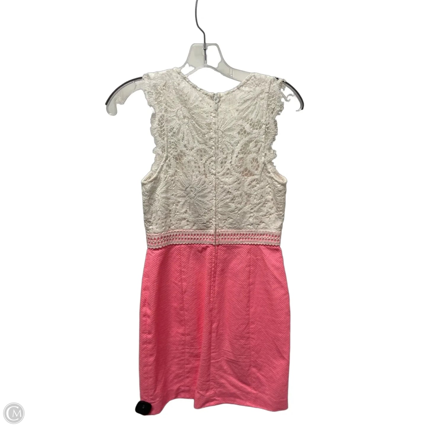 Dress Designer By Lilly Pulitzer In Pink & White, Size: Xs