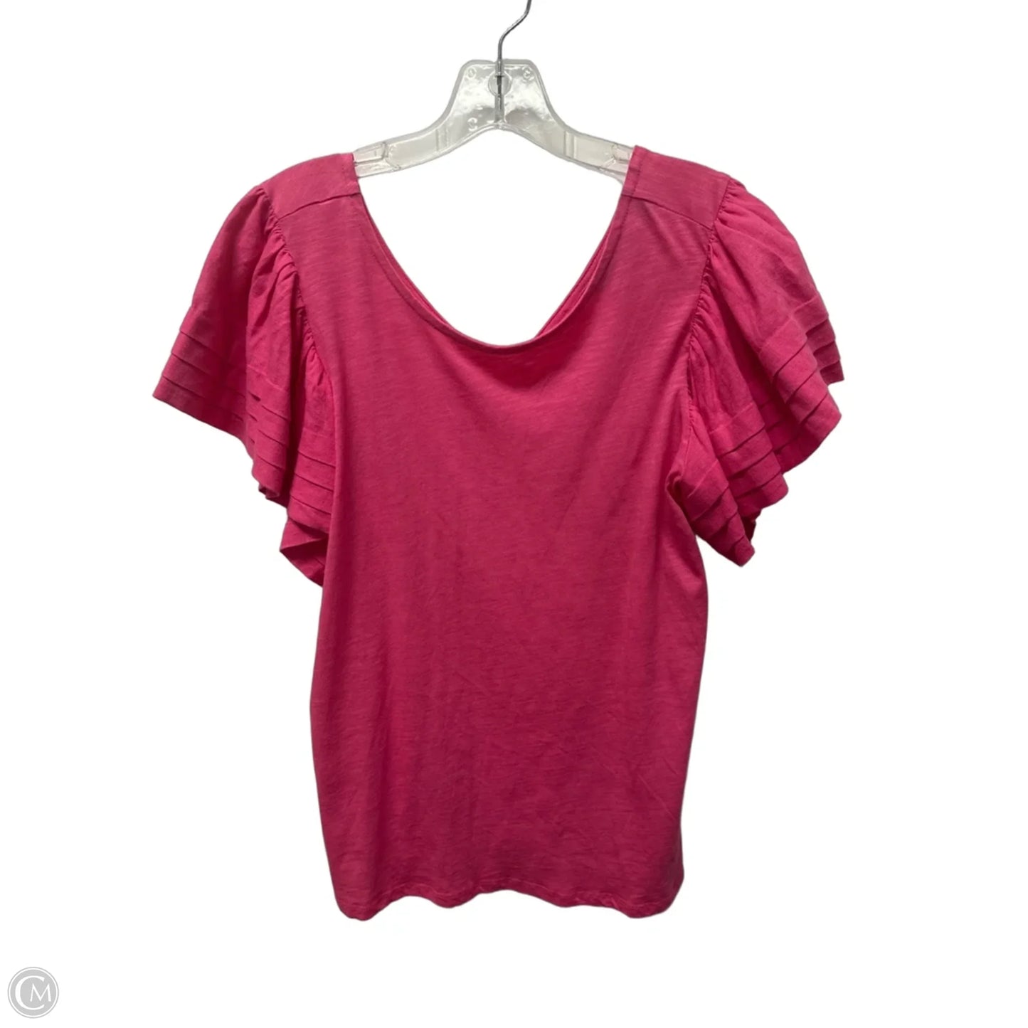 Top Short Sleeve By G By Giuliana In Pink, Size: L
