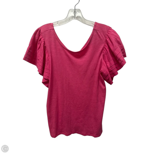 Top Short Sleeve By G By Giuliana In Pink, Size: L