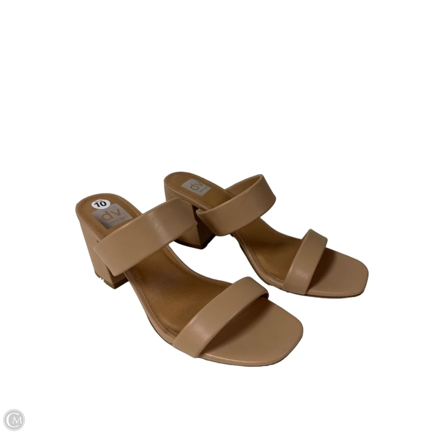 Sandals Heels Block By Dolce Vita In Beige, Size: 10