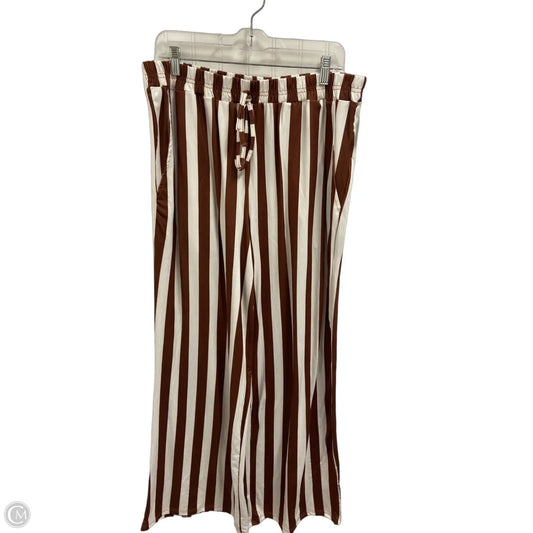 Pants Wide Leg By Blakeley In Striped Pattern, Size: 16