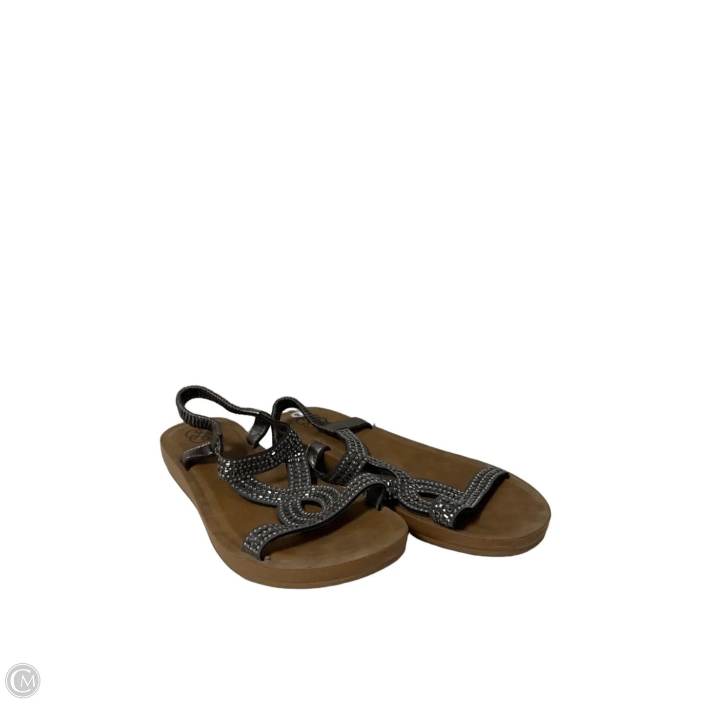 Sandals Flats By Daisy Fuentes In Grey, Size: 8