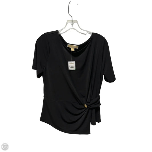 Top Short Sleeve By Michael By Michael Kors In Black, Size: L