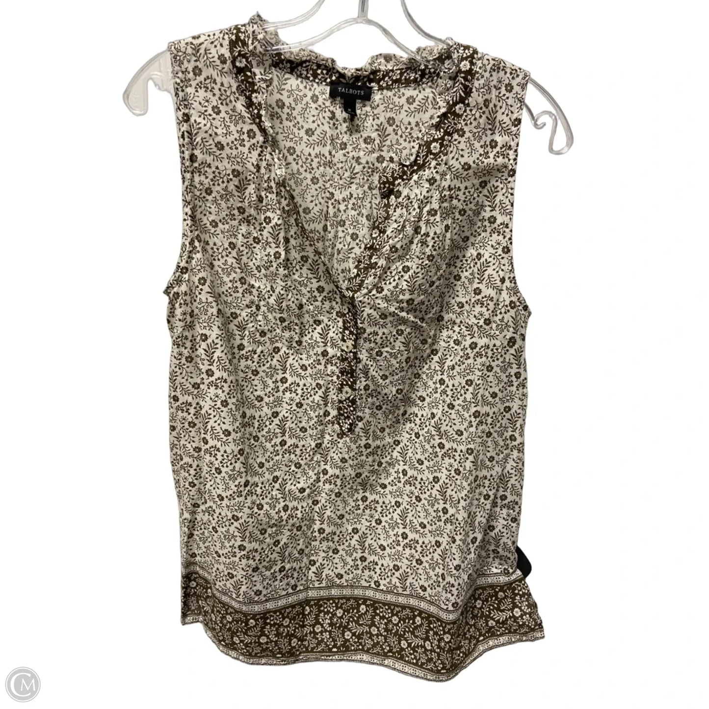 Top Sleeveless Basic By Talbots In Brown, Size: M