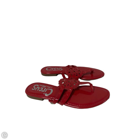Sandals Flip Flops By Circus By Sam Edelman In Red, Size: 8.5