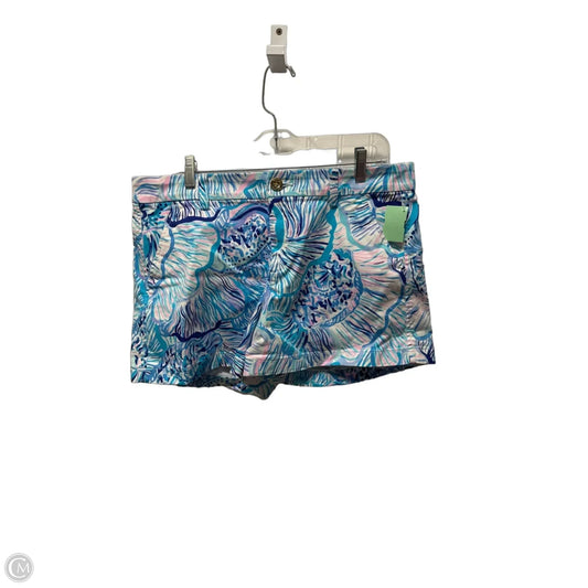 Shorts Designer By Lilly Pulitzer In Blue & White, Size: 14