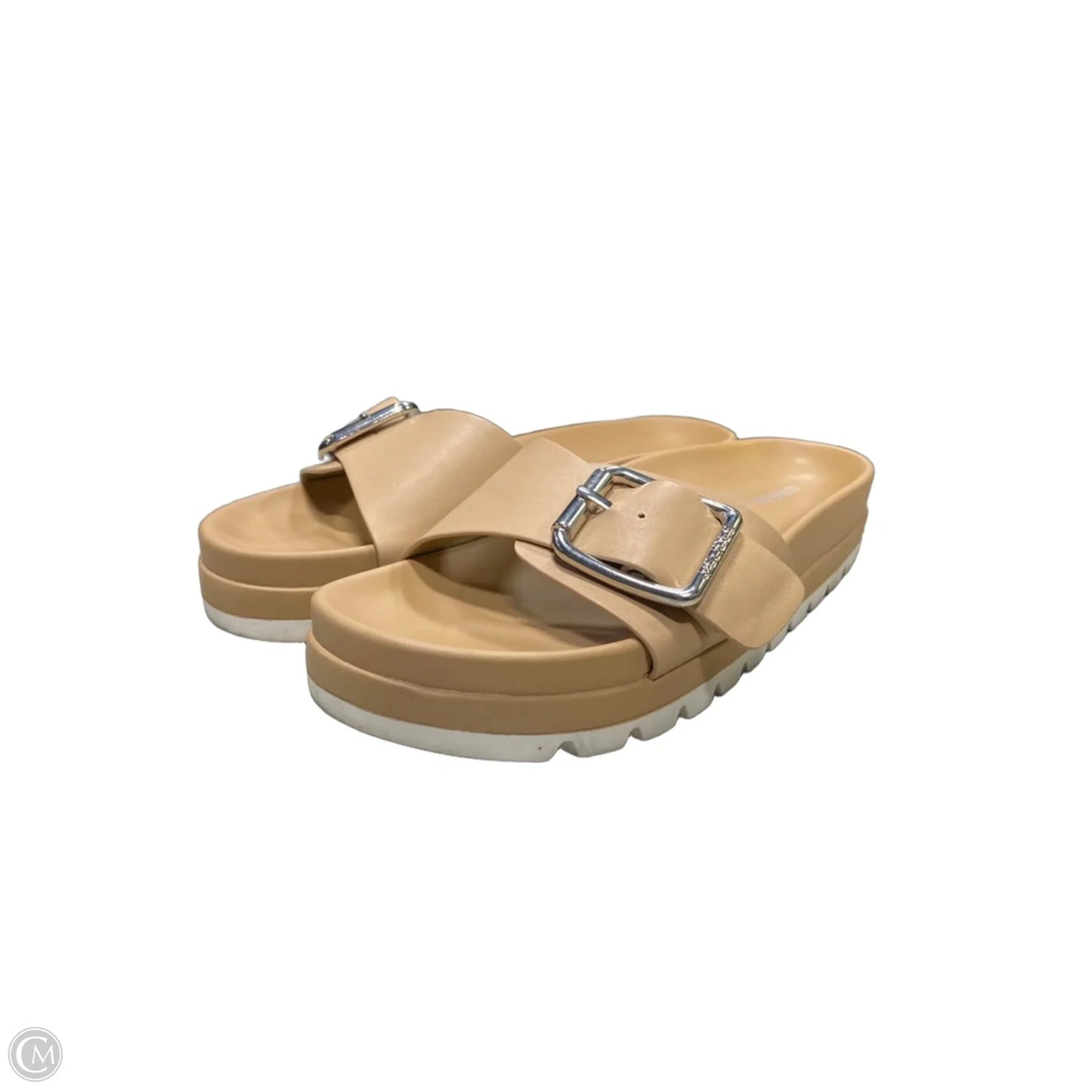 Sandals Flats By Clothes Mentor In Tan, Size: 6
