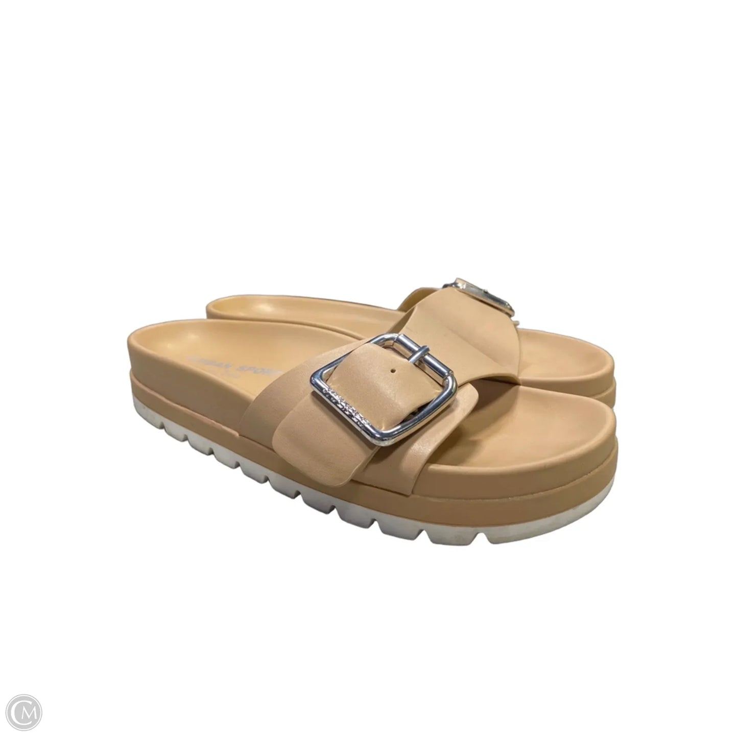 Sandals Flats By Clothes Mentor In Tan, Size: 6