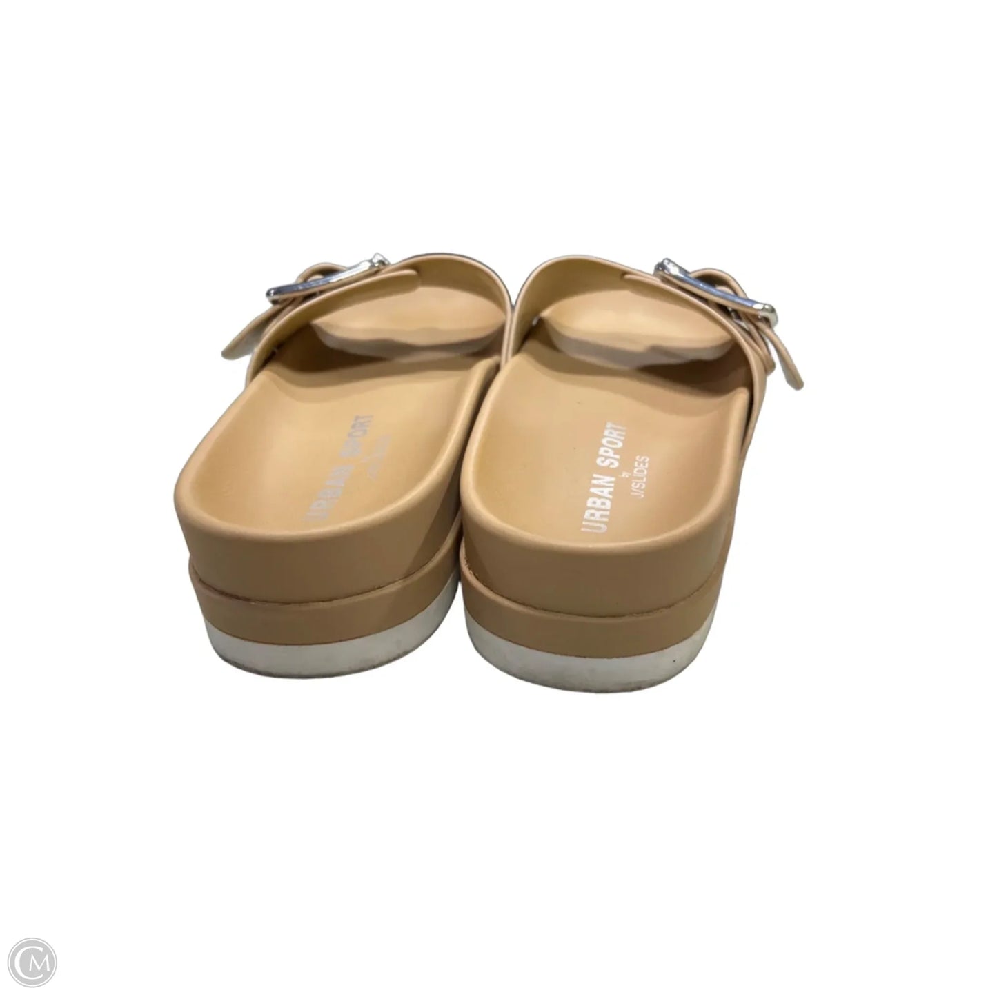 Sandals Flats By Clothes Mentor In Tan, Size: 6