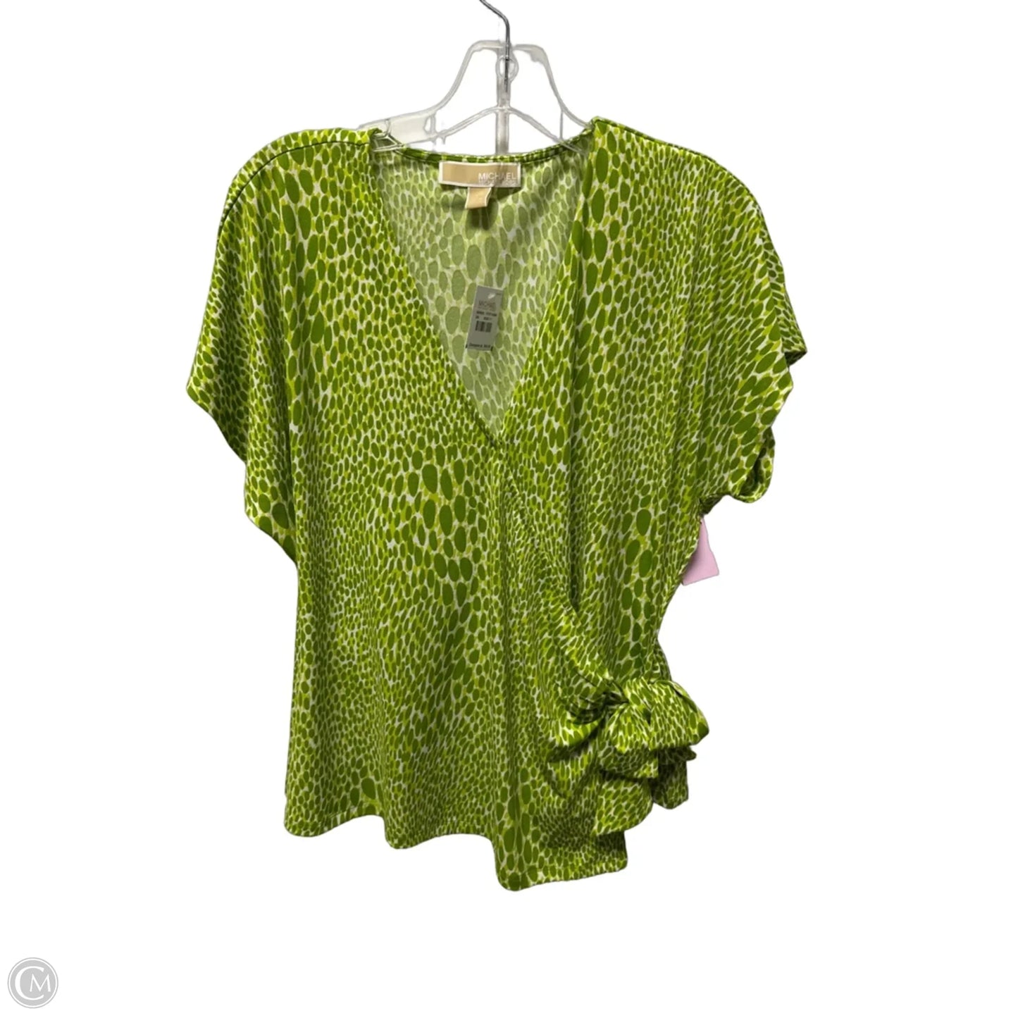 Top Short Sleeve By Michael By Michael Kors In Green, Size: L