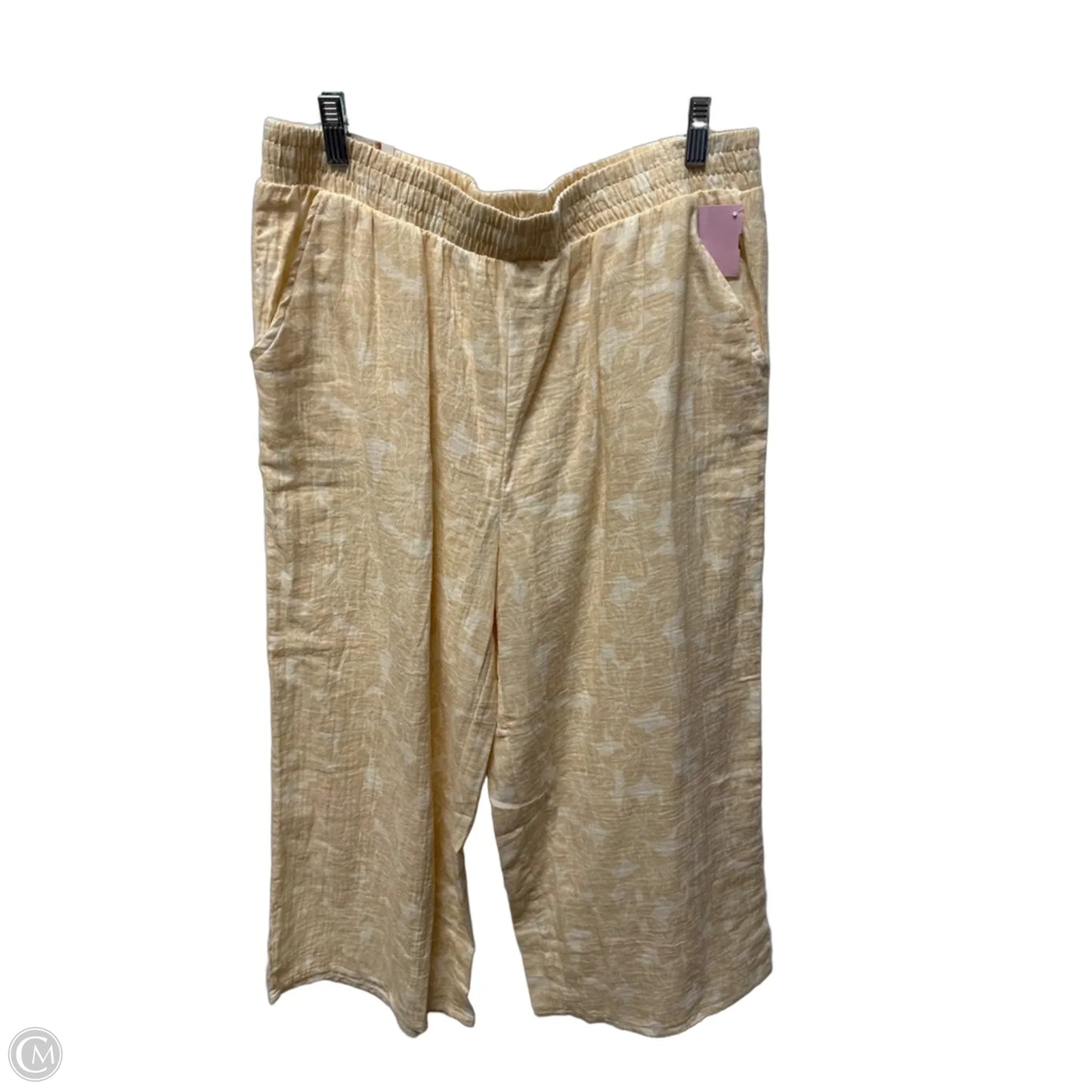 Pants Wide Leg By Hurley In Beige, Size: 14