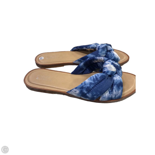 Sandals Flats By Market & Spruce In Blue, Size: 8.5