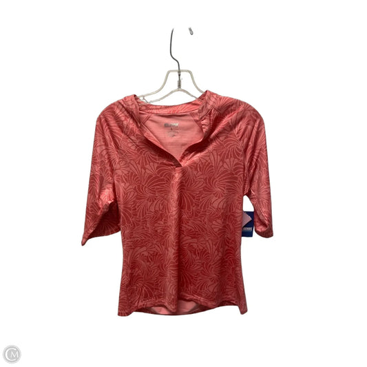 Athletic Top Short Sleeve By Reel Legends In Pink, Size: S