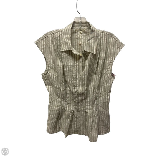 Top Sleeveless By Max Studio In Striped Pattern, Size: M