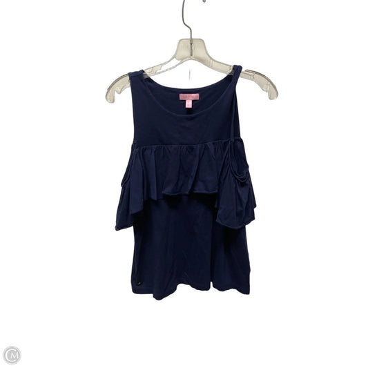 Top Sleeveless Designer By Lilly Pulitzer In Navy, Size: S