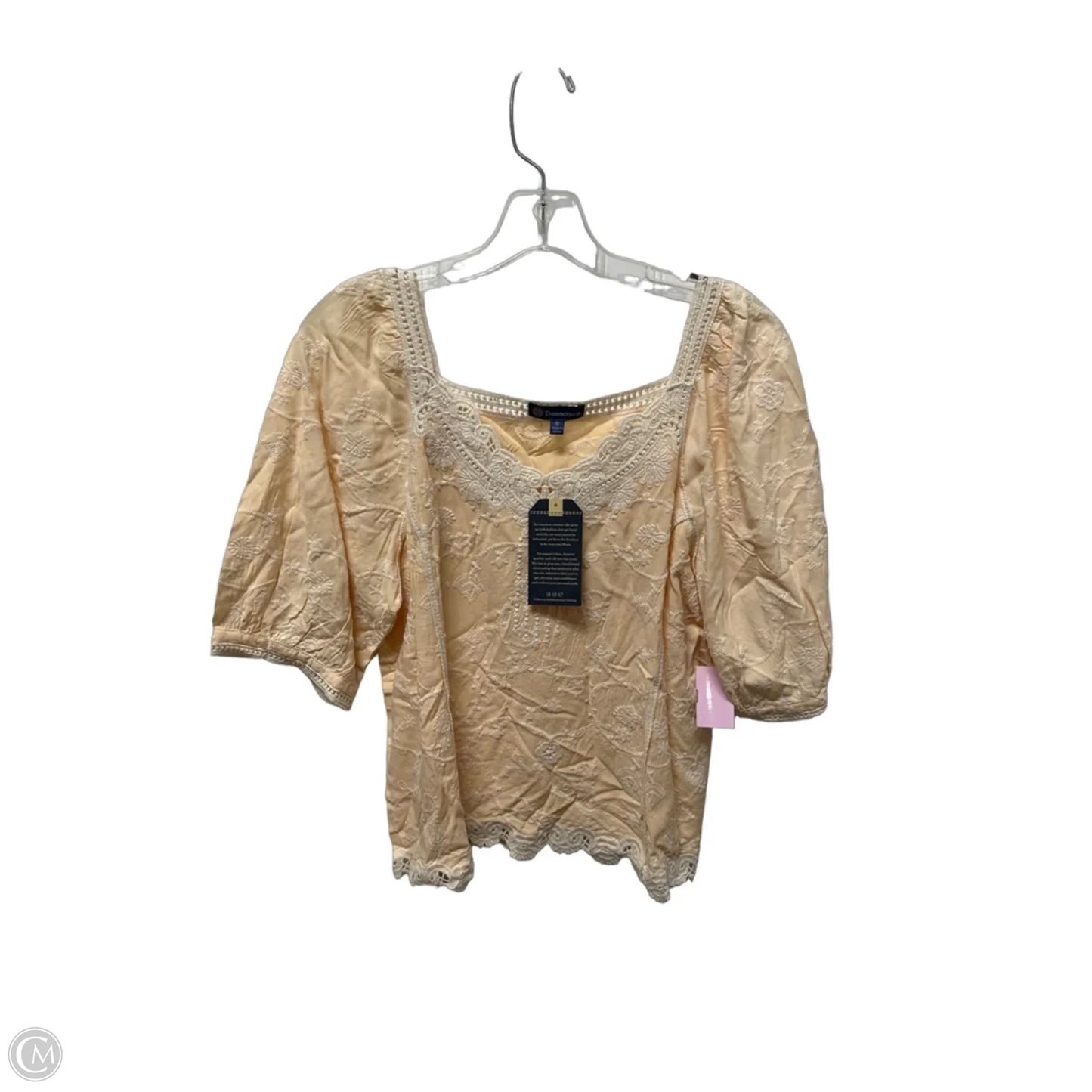 Top Short Sleeve By Democracy In Orange, Size: S