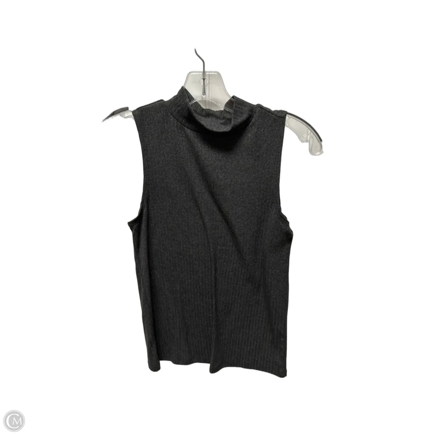 Top Sleeveless Basic By Clothes Mentor In Grey, Size: M